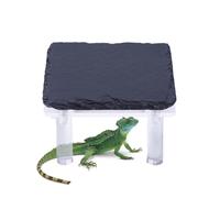Natural Basking Rock, Acrylic Dragon Cave, Spacious Climbing Stand, Tank Accessories Sunbathing Zone, Humid Environment Habitat Setup, Reptile Decor for Bearded Dragon, Tortoise, Lizard