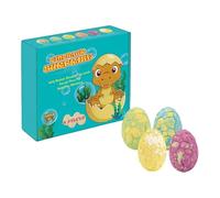 Natural Bath Balls 4 Piece Egg Shape Shower Tablets with Long-Lasting Scent