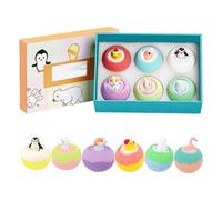 Natural Bath Bombs, Handmade Bubble Bath, 2.45x2.48 Inches Shower Ball with Animal Toy Inside, Long Lasting Fragrance Product, Holiday Gift with Fun Style, Spa Accessory for Birthday and Relaxation