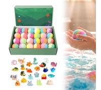 Natural Bath for Kids with Surprise Toys, Sea Salt Minerals Oils Bathbombs, Easy to Use, Creating A Peaceful and Relaxing Bathing Environment(Set B)