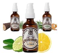 Natural Beard Oil for Men - Scented Beard Moisturiser Oil Contains Hydrating Jojoba + Argan Oils - Nourishing Mens Beards Softener for Healthier Hair Growth (Citrus, 60ml)