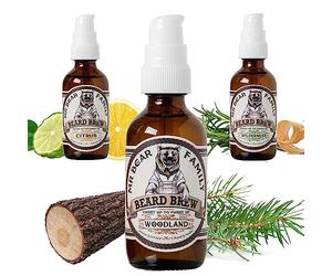 Natural Beard Oil for Men - Scented Beard Moisturiser Oil Contains Hydrating Jojoba + Argan Oils - Nourishing Mens Beards Softener for Healthier Hair Growth (Woodland, 60ml)