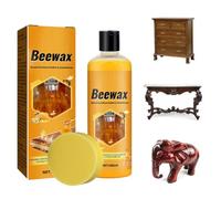Natural Bee Wax Polishing - Wood Seasoning Restorer, Scratch Guard | Waterproof Protective Coating for Conditioning Cabinets | Traditional Care Balm Removes Scuffs from Hardwood Floors Safely