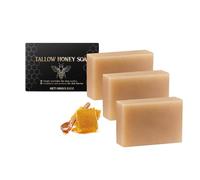 Natural Beef Tallow Soap Bar, Beef Tallow Skin Care Soap, Organic Multi-Use Bars for Face and Body, Moisturizing Tallow Bar for Dry and Aging Skin, Deep Cleansing for Radiant Complexion (3)