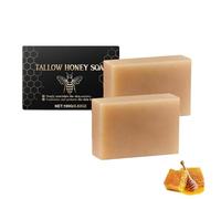 Natural Beef Tallow Soap Bar, Handmade Unscented Soap, Gentle for Face & Body, Deep Cleansing and Moisturizing, Women & Men Daily Skin Care, for All Skin Types (2)