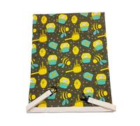 Natural Bees Waxes Coated Cotton Fabric Food Wrap Bread Preservation Bag Washable Kitchen Storage Solution Sustainable Kitchen Storage Solution