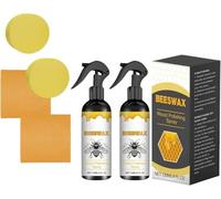 Natural Beeswax Care Spray & Restorer, Wood Cleaner, Leather & Furniture Polish, Natural Beeswax Spray, Protective Conditioning Formula, Non-Toxic & Eco-Friendly For Floors and Furniture (2)