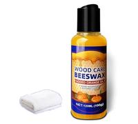 Natural Beeswax & Orange Oil Wood Conditioner,Natural Micro-Molecularized Beeswax,Furniture Polish Wax,Beeswax Furniture Polish,Wood Seasoning Beeswax for Floor Tables Chairs Cabinets,120ML (1PC)