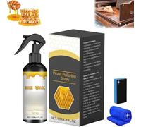 Natural Beewax Care Spray & Restorer, 4Floz Beewax Wood Polishing Spray for Furniture Wood, Protective Conditioning Formula, Non-Toxic & Eco-Friendly (2)