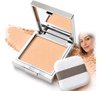 Natural Beige Pressed Setting Powder Compact, Matte Face Powder | Lightweight matte pressed powder with oil control, soft blur finish and included puff for smooth everyday makeup application.