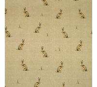 Natural/Beige Small Polka Dot Rabbits Oilcloth Wipe Clean Tablecloth Tablecloth 100cm x 100cm (39" x 39") Square