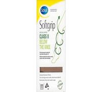 Scholl Softgrip Medium Support Class II Compression Stockings - Below the Knee, Open Toe, Natural - Available in Various Sizes