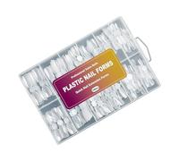 Natural Bend Unguis Enhancement Transfers 120 Divisions Not Deadly ABS Substance for Comfortable Constantly Use Continuous Unguis Extension Cast with Curvilinear Plan
