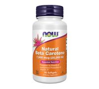 Natural Beta Carotene 25000 IU 90 Sofgels By Now Foods