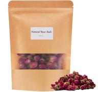 Natural Biodegradable Dried Rose Buds 1.76oz/50g Real Flower Buds Petals for Bath Spa Wedding DIY Crafts Soap Making & Tea, Cocktail Flowers Decorations
