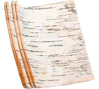 Natural Birch Bark Sheets 12x12 - 3 Pcs Rustic Craft Panels for DIY Home Décor, Woodburning, Painting, Scrapbooking