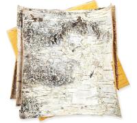 Natural Birch Bark Sheets for Crafts - 30×30 cm Rustic Bark Panels for DIY Home Décor, Handmade Gifts, Woodland Wedding Styling & Christmas Crafting - Real Birch Bark for Creative Projects