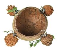 Natural Bird Nest Decorative Cage - 200g Birdhouse, cozys Resting Spot, durabs Natural Material, Safe And Non-toxicss | Lovebirds, Parakeets, And Parrots Cage Accessory For Four Seasons, Home Aviary,