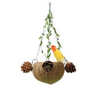 Natural Bird Nest for Cage - Parrot Perching and Breeding Nest | Parrot Parakeets Lovebirds Cage Decorative Four Seasons Resting Haven