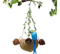 Natural Bird Nest for Cage - Turtle Resting House Parrot Parakeet Cage Decorative Four Seasons Resting Place