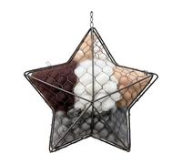 Natural Bird Nesting Material, Fiber Garden Decor Kit, Pentagram Bird Nest Fillers with Soft Texture, Outdoor Nest Boxes Accessory, Nesting Material with Eco Design Birds Nests Kit for Garden Backyard