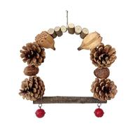 Natural Bird Swing Branch Improve the Living of Bird with Versatilely Swing Easily Clean for Habitat Chewing Toy for Wood Chewing Toy
