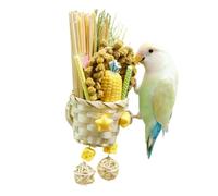 Natural Bird Toys Natural Chewing Shredding Interactive Games