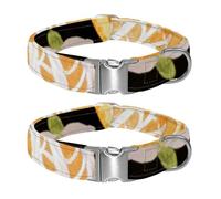 Natural Bite Bliss Adjustable Pet Collar for Small Medium Large Dogs & Cats, Reflective Strip for Night Safety, Soft Comfort Pad