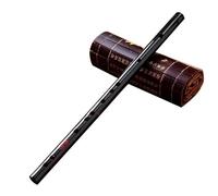 natural bitter bamboo flute, Bamboo Flute Instrument Open Hole Black C/D/E Key(D)