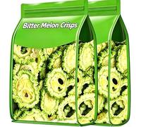 Natural Bitter Melon Crisps, Healthy Nutritious Fruit and Vegetable Crisps, Potato Chips Snacks, Leisure Food, Vegan, Gluten-Free, Office Snacks, Delicious Chinese Snack Gifts (100g)