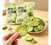 Natural Bitter Melon Crisps, Healthy Nutritious Fruit and Vegetable Crisps,Sugar-free,Potato Chips Snacks, Leisure Food, Vegan, Gluten-Free, Office Snacks, Delicious Chinese Snack Gifts (1bag)