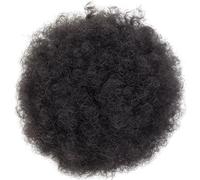 Natural Black Curly Hair Afro Puff Ponytail For Women, Drawstring Extension, Easy Installation, Adjustable Round Design