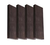 Natural Black Ebony Wood Blanks - 120x40x10mm Unfinished Lumber Block Set | DIY Scales Handle, Musical Instrument Parts, Carving Turning Timber, Guitar Headplate Making
