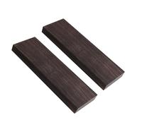 Natural Black Ebony Wood Blanks - 120x40x10mm Unfinished Lumber Block Set | DIY Scales Handle, Musical Instrument Parts, Carving Turning Timber, Guitar Headplate Making