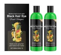 Natural Black Hair Dye, H-erbal Conditioning Formula, 50ml, 2X Nourishing Gray Hair Black Dye, Long Lasting Coverage Color Treat-ment, Vibrant Salon Like Finish, For Women Men