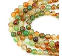 Natural Black Larvikite Labradorite Stone Beads Round Loose Bead for Jewelry Making Bracelet Necklace Accessories 15" 4/6/8/10mm-Peacock Agate-10mm (About 36pcs)