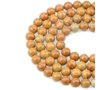 Natural Black Larvikite Labradorite Stone Beads Round Loose Bead for Jewelry Making Bracelet Necklace Accessories 15" 4/6/8/10mm-Yellow Serpeggiante-6mm (About 63pcs)