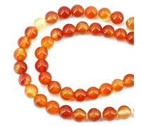 Natural Black Larvikite Labradorite Stone Beads Round Loose Bead for Jewelry Making Bracelet Necklace Accessories 15" 4/6/8/10mm-Light Red Agate-6mm (About 63pcs)