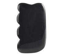 Natural Black Obsidian Gua Sha Stone Scraping Massage Tool Body Face Eyes Neck Back Acupoint Relaxation Gua Sha Board Scraper Massage Tool