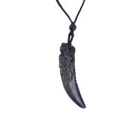 Natural Black Obsidian Pendant Necklace for Men Women Ice/Gold Obsidian Handmade Stone Healing Crystal Protection Amulet Gift for Him and Her, small, medium, Gemstone, Obsidian