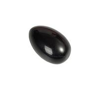 Natural Black Obsidian Pocket Palm Stone Egg Shape Gemstones 1.2 x 0.8" Polished Worry Stones Healing Crystals for Reiki Balancing Wicca Meditation Energy Anxiety Relax Décor