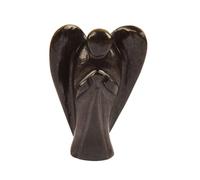 Natural Black Onyx Stone Reiki Carved Spiritual Gemstone Guardian Angel Pocket " 2 inches Approx - Blessfull Healing