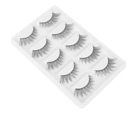 Natural Black Thick Synthetic Fiber False Eyelashes Handmade | Natural Look, Ultra Thin Fibre, Comfortable Wear, Night out Party Use, Professional Applications
