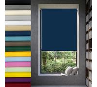 Natural Blackout Roller Blind 30 x 80 cm Blinds Curtains, Curtain Roller Blind, Privacy Screen Thermal Insulated,UV Protec, Made to Measure for Home Office Bedroom Kids Room, Blue