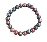 natural bloodstone jasper gemstone 8mm|round shape smooth cut stone |7.5 inch|multicolor color stone |energy stretch bracelet | healing wristband | handmade jewelry | LK_WOSB_00163LK_WOSB_00163