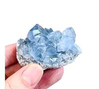Natural Blue Celestite Cluster, Raw Crystal Stone for Healing, Meditation & Home Decor, Spiritual Gift for Women Men (Blue Crystal)