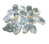 Natural Blue Celestite Cluster, Raw Crystal Stone for Healing, Meditation & Home Decor, Spiritual Gift for Women Men (Raw Stone Crystal)