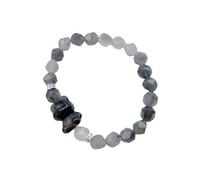 Natural Blue Crystal Bear Bracelet Therapeutic Stone Bead Stretch Bracelet Relieves Anxiety and Promotes Sleep Fashionable Ladies' Jewellery Gift