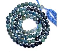 Natural Blue Indicolite Tourmaline 4mm Faceted Coin Briolette Beads | 13inch Strand | Paraiba Tourmaline Semi Precious Gemstone Loose Beads
