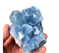Natural Blue Kyanite Crystal Cluster & Celestite Raw Stone Specimen